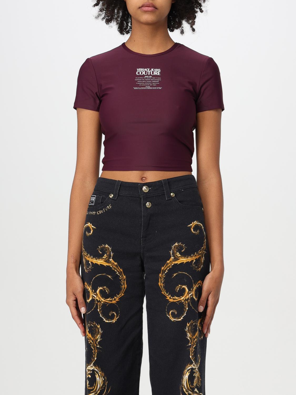 VERSACE JEANS COUTURE T-Shirt Damen Farbe Violett