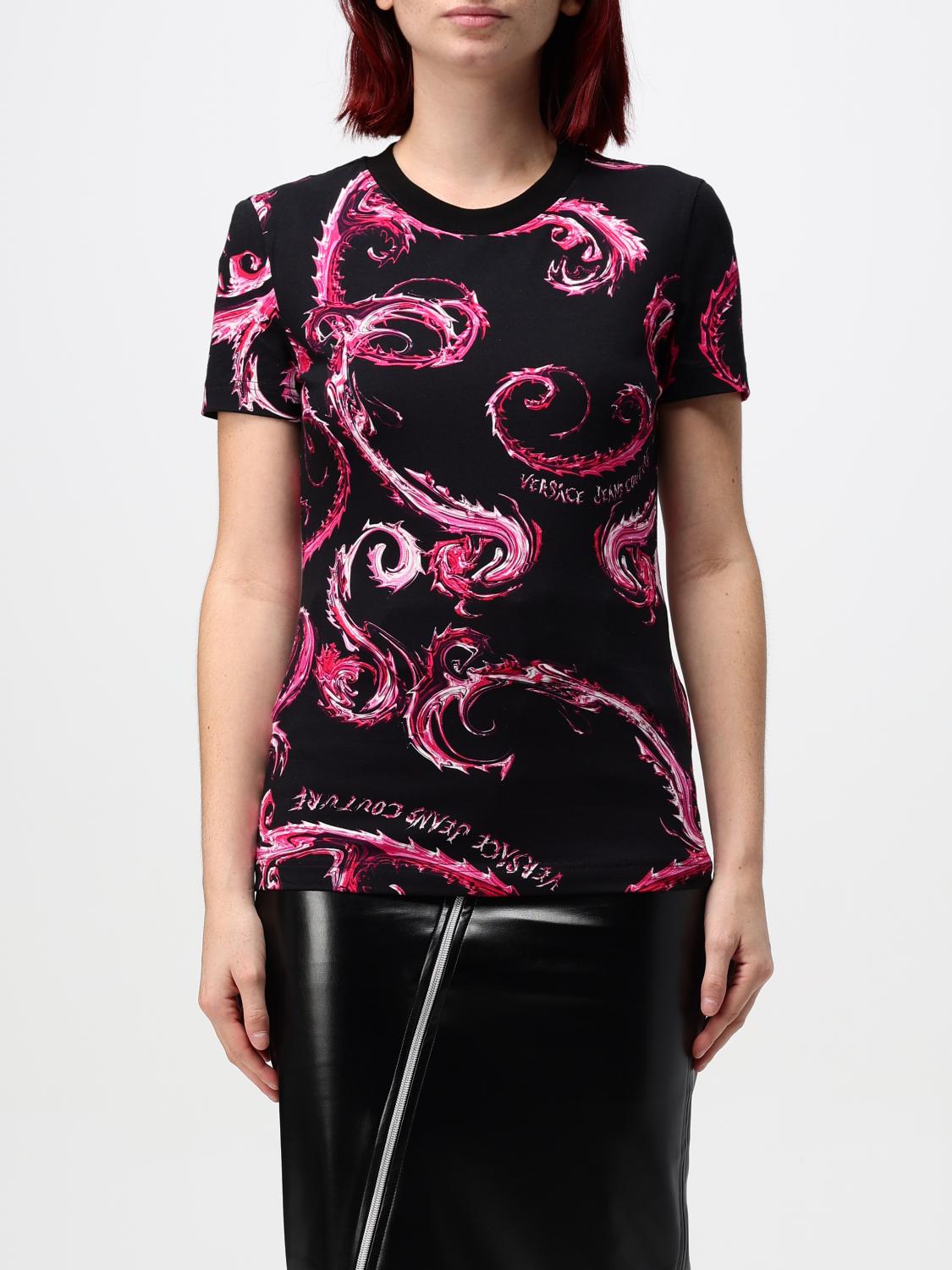 Versace Jeans Couture Chromo Couture T-shirt In Schwarz 1