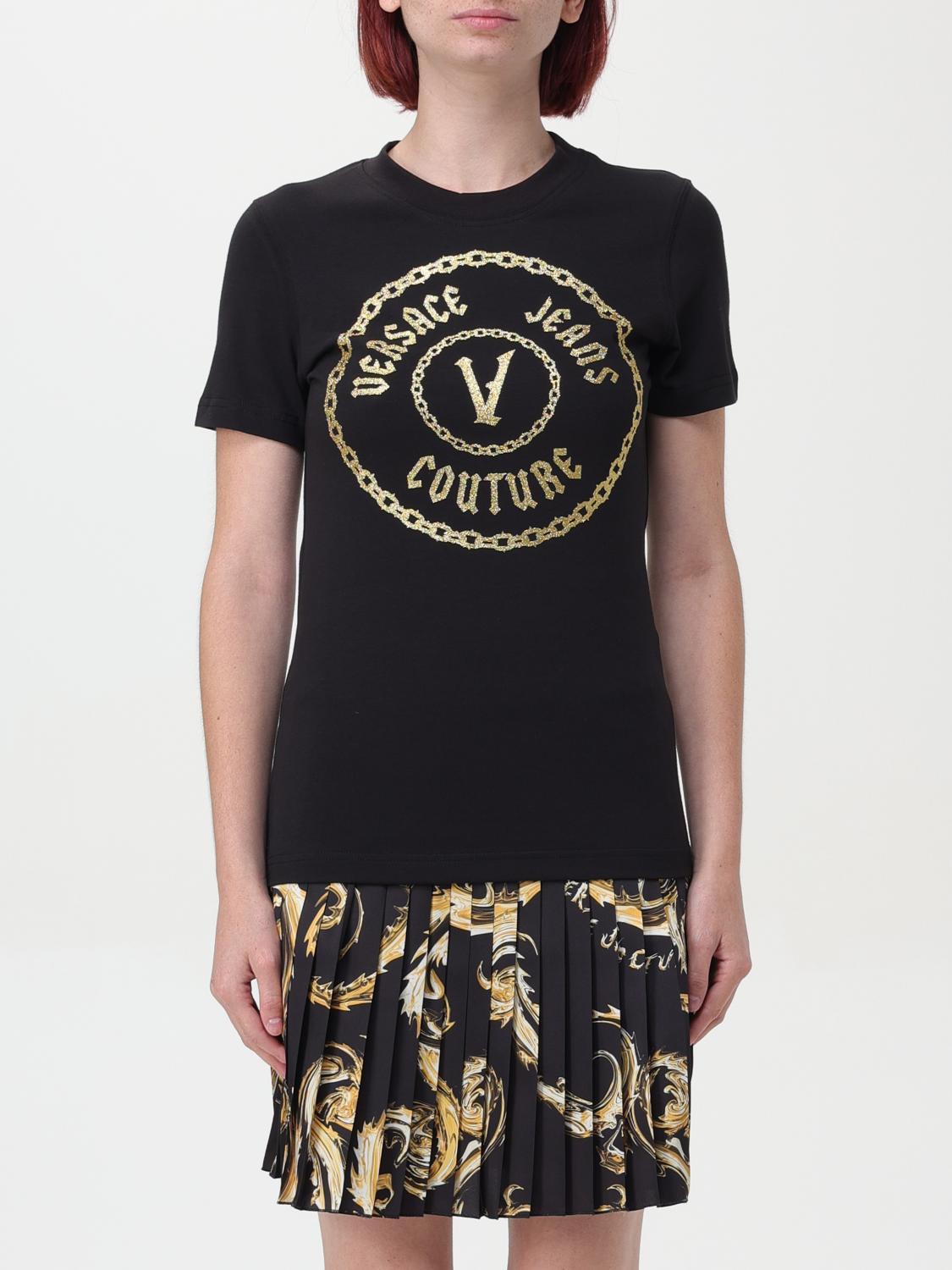 Shop Versace Jeans Couture T-shirt  Woman Color Black