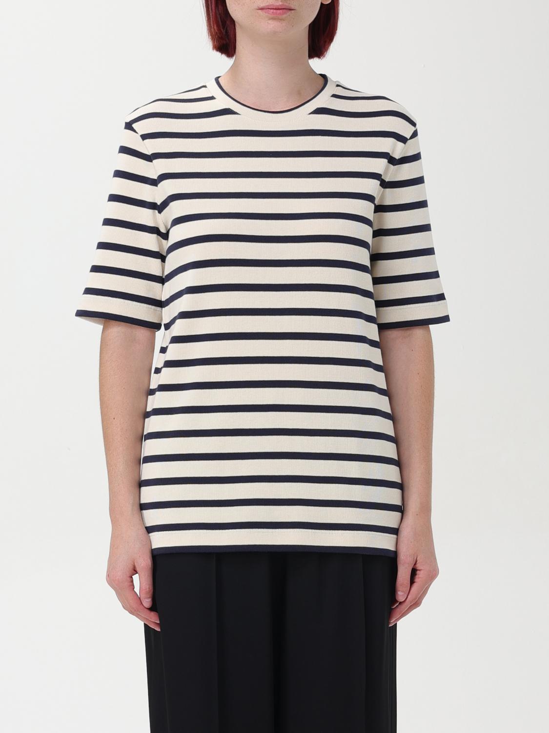 JIL SANDER T-SHIRT JIL SANDER WOMAN COLOR STRIPED F76527051