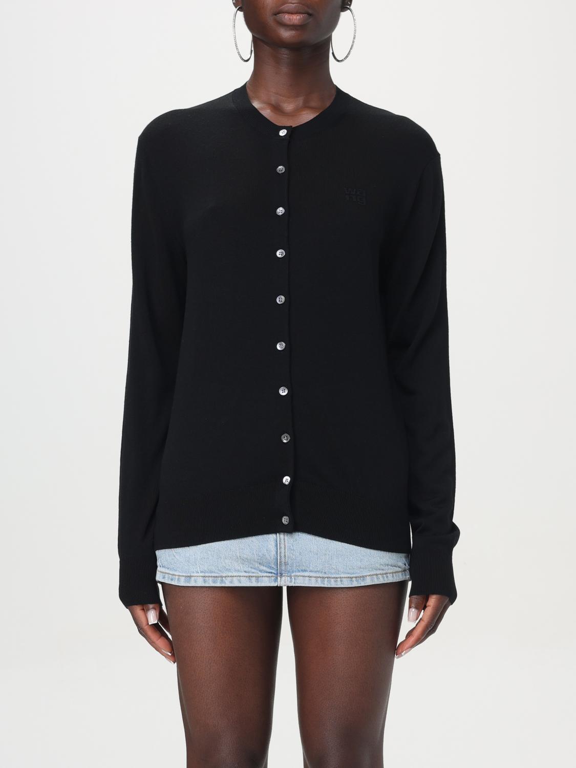 Shop Alexander Wang Cardigan  Woman Color Black