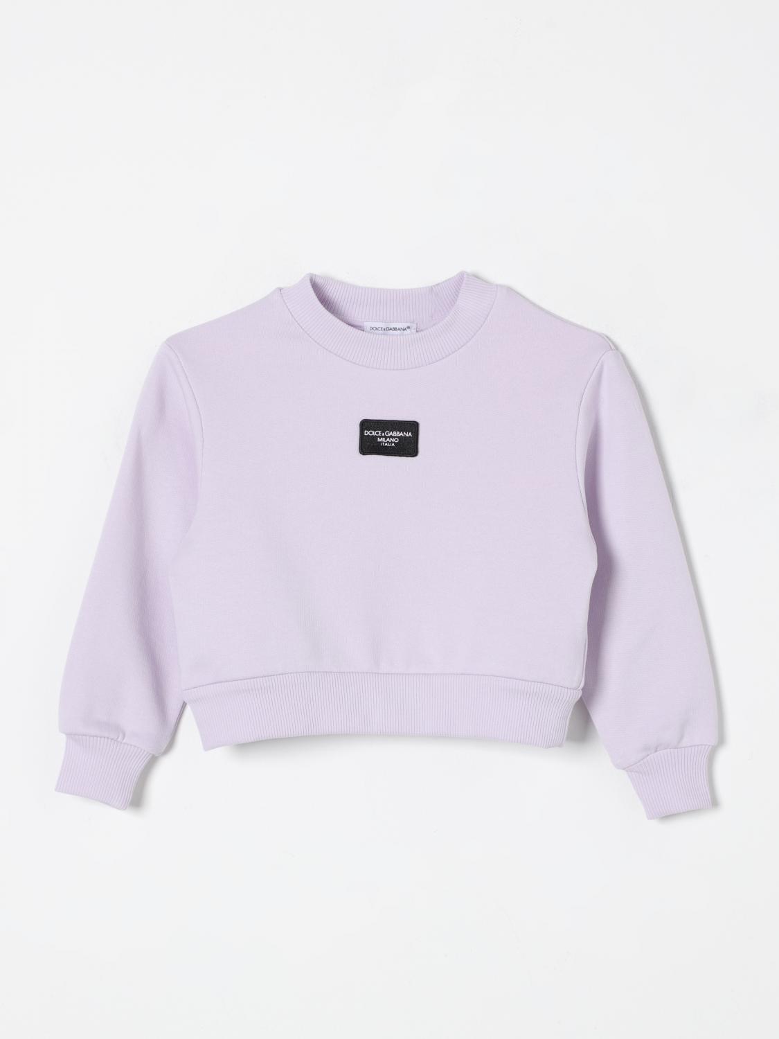 Shop Dolce & Gabbana Sweater  Kids Color Wisteria In 紫藤色