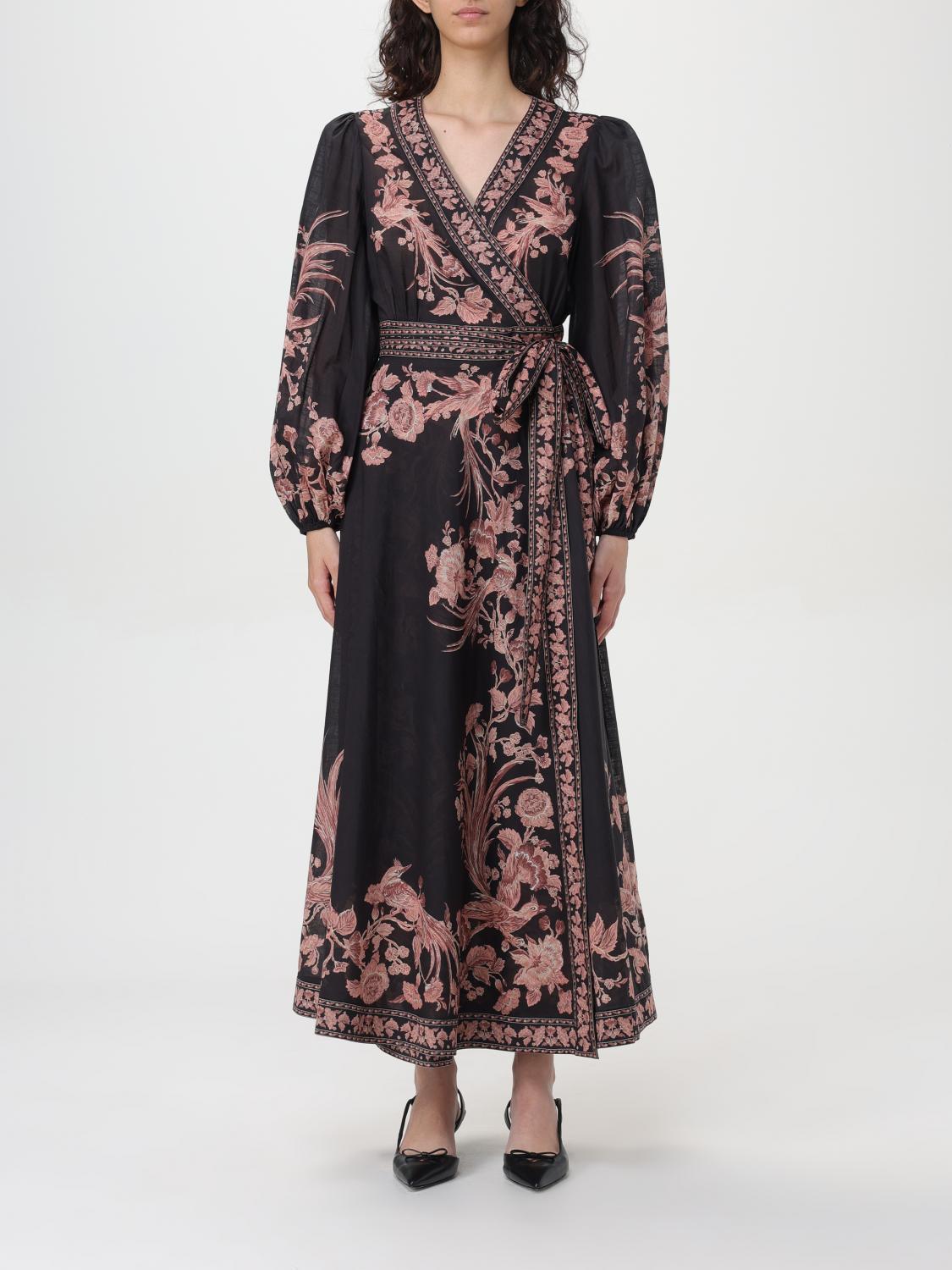 Shop Zimmermann Dress  Woman Color Black In 黑色