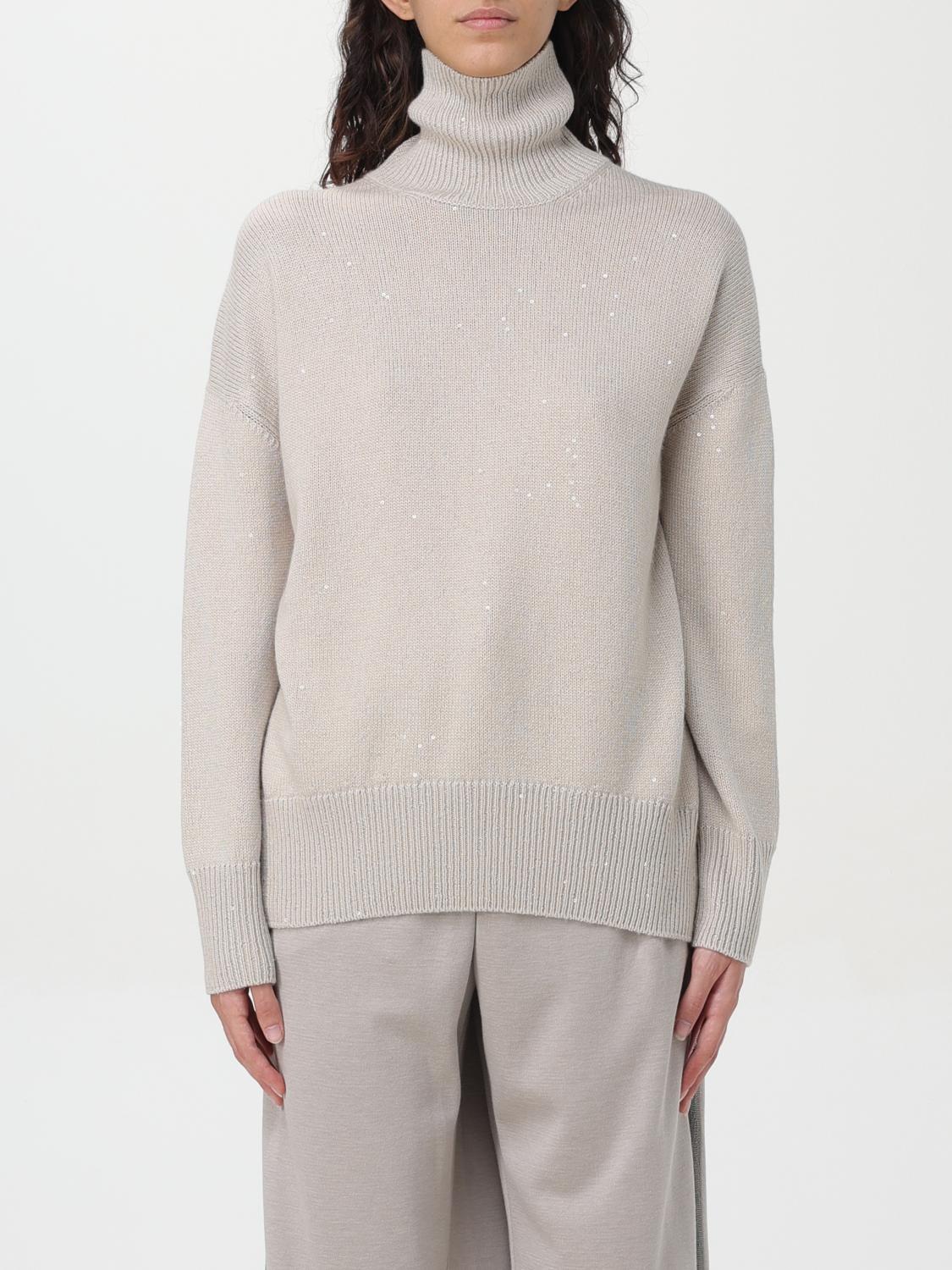 Shop Brunello Cucinelli Sweater  Woman Color Beige