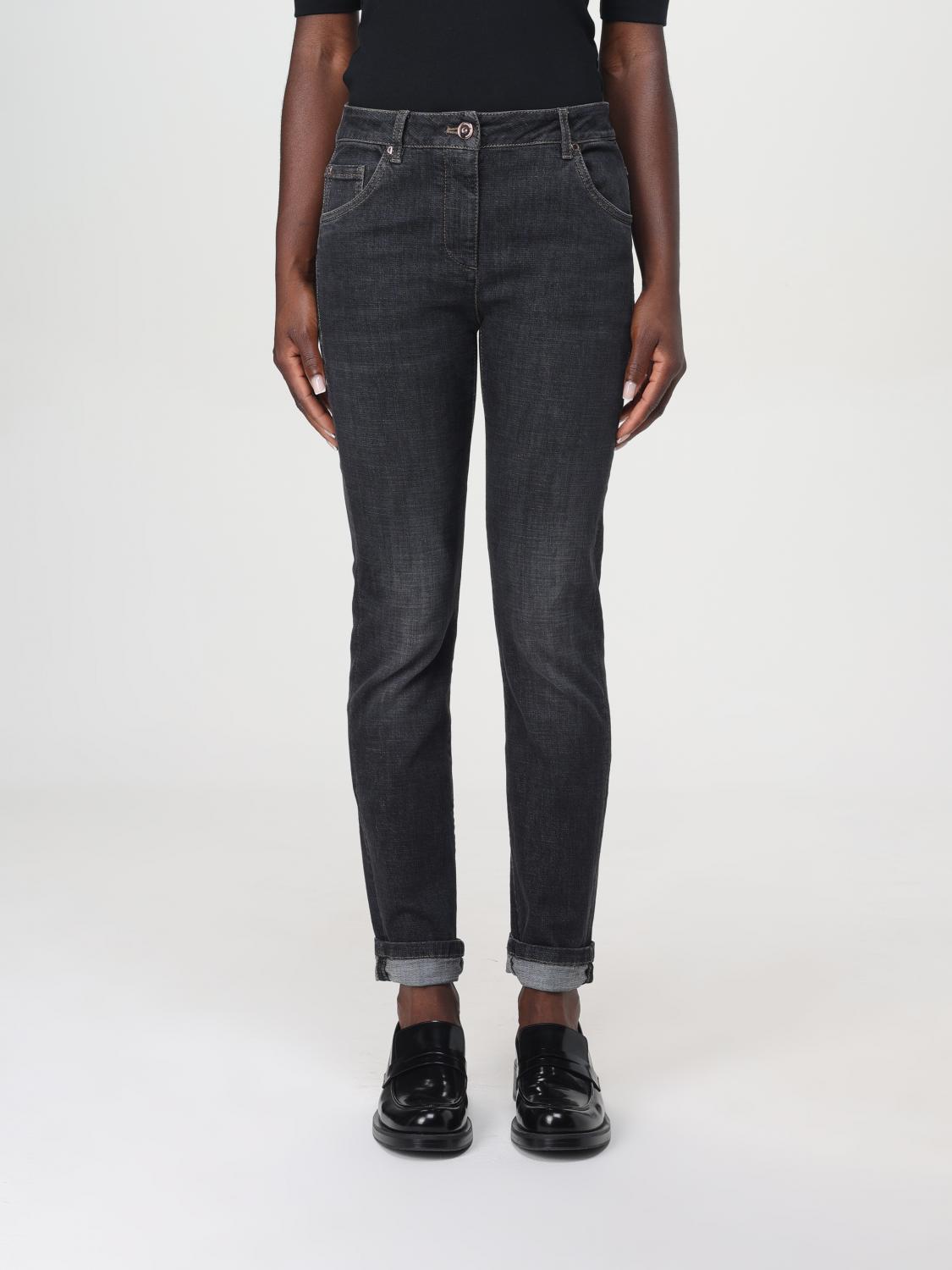 Brunello Cucinelli Slim Trousers In Black