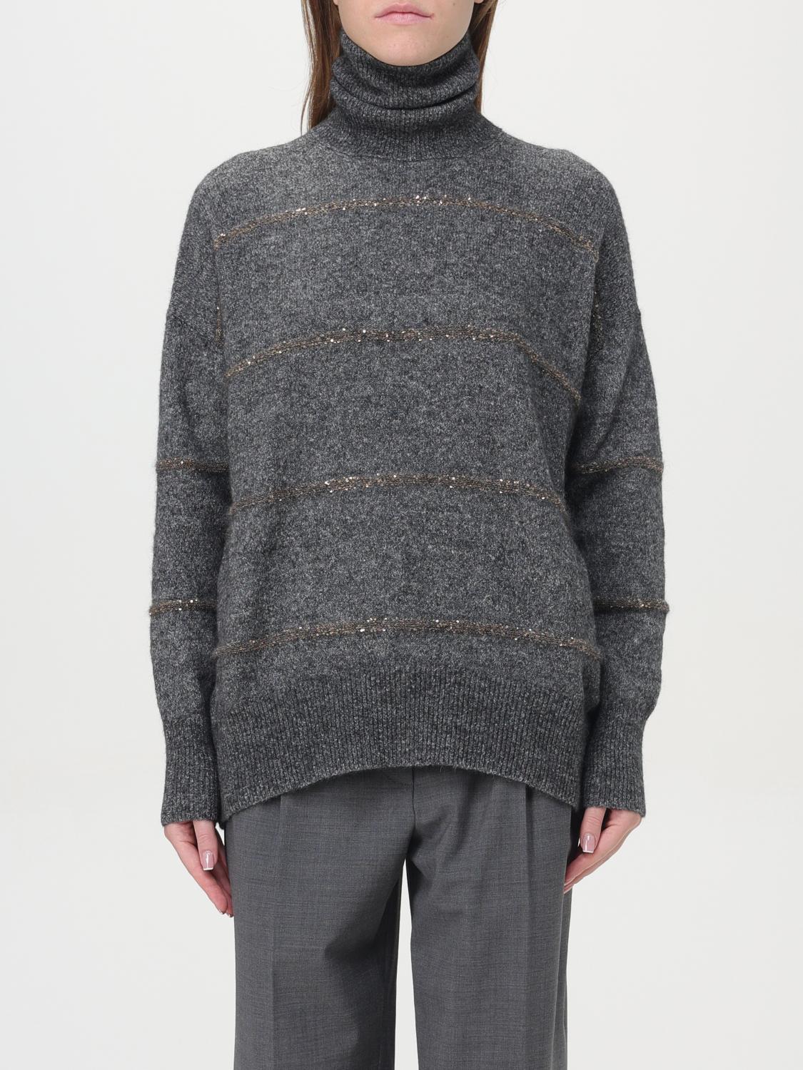 Shop Brunello Cucinelli Sweater  Woman Color Grey