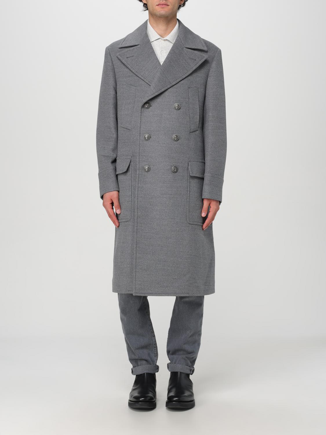 Shop Brunello Cucinelli Coat  Men Color Grey In Grau