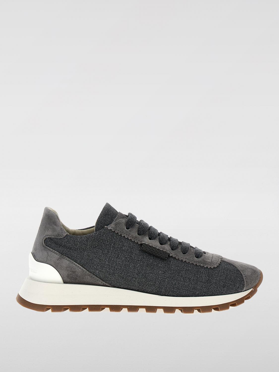 Shop Brunello Cucinelli Sneakers  Woman Color Grey