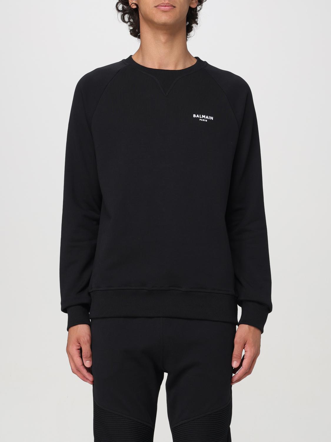 Shop Balmain Sweatshirt Men Color Black