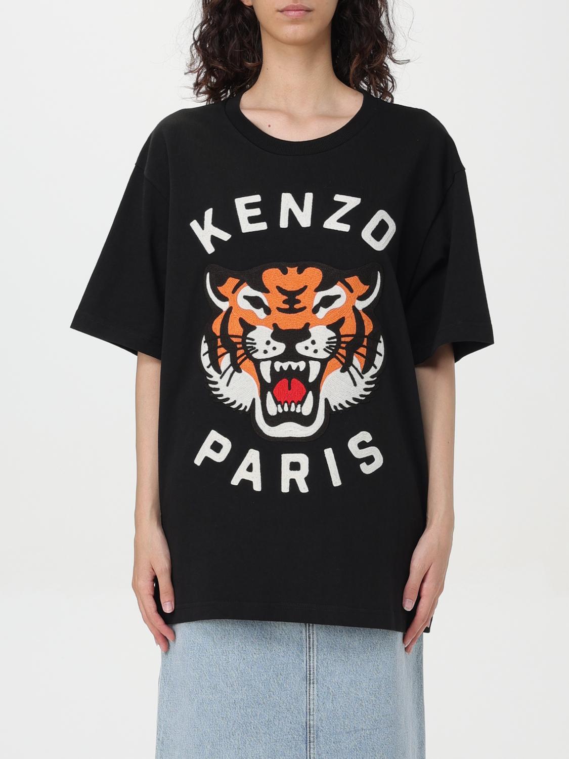 Shop Kenzo T-shirt  Woman Color Black In 黑色