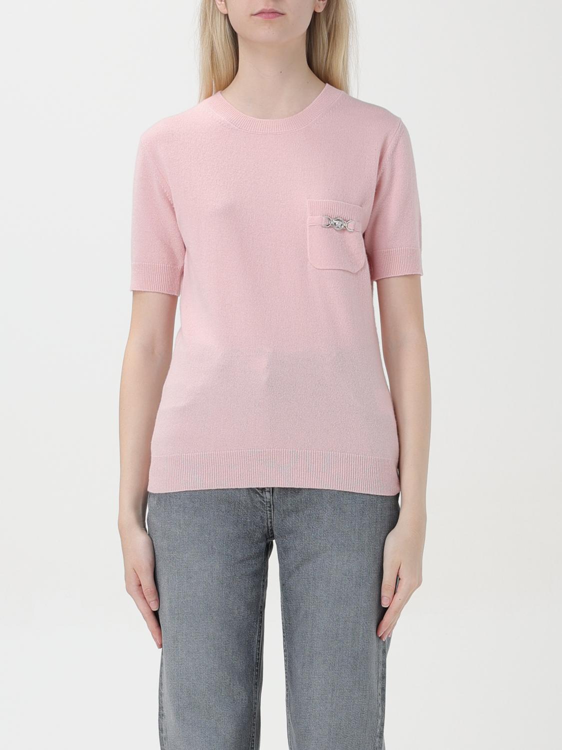 Versace Sweater Woman Color Pink In Pink