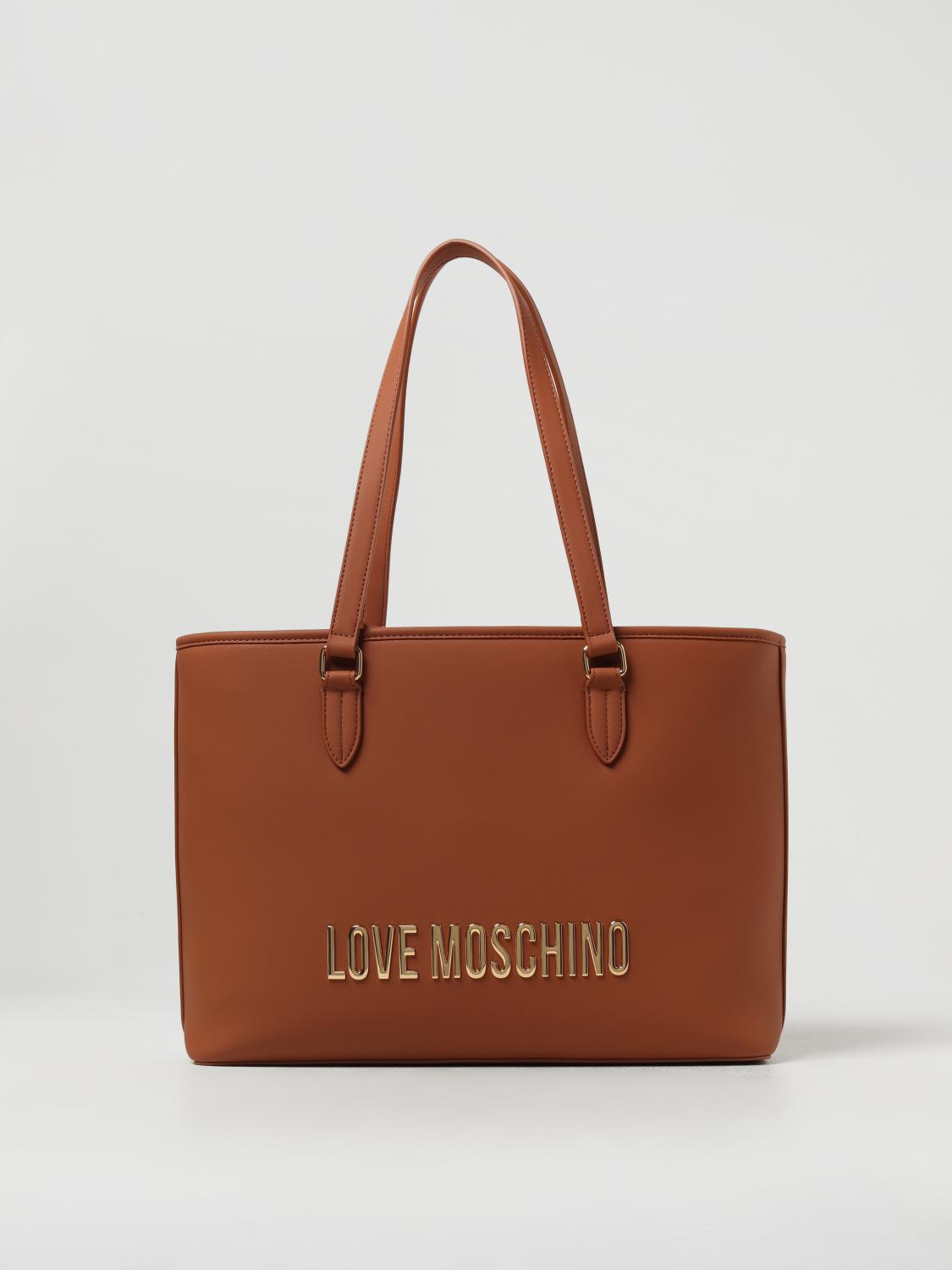 Shop Love Moschino Tote Bags  Woman Color Brown In 棕色