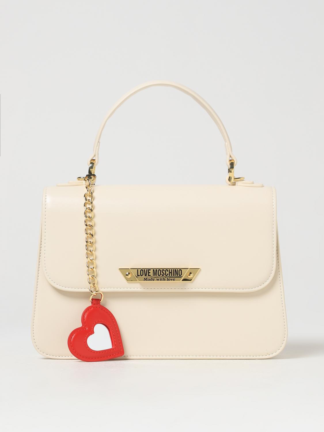 Shop Love Moschino Handbag  Woman Color Ivory