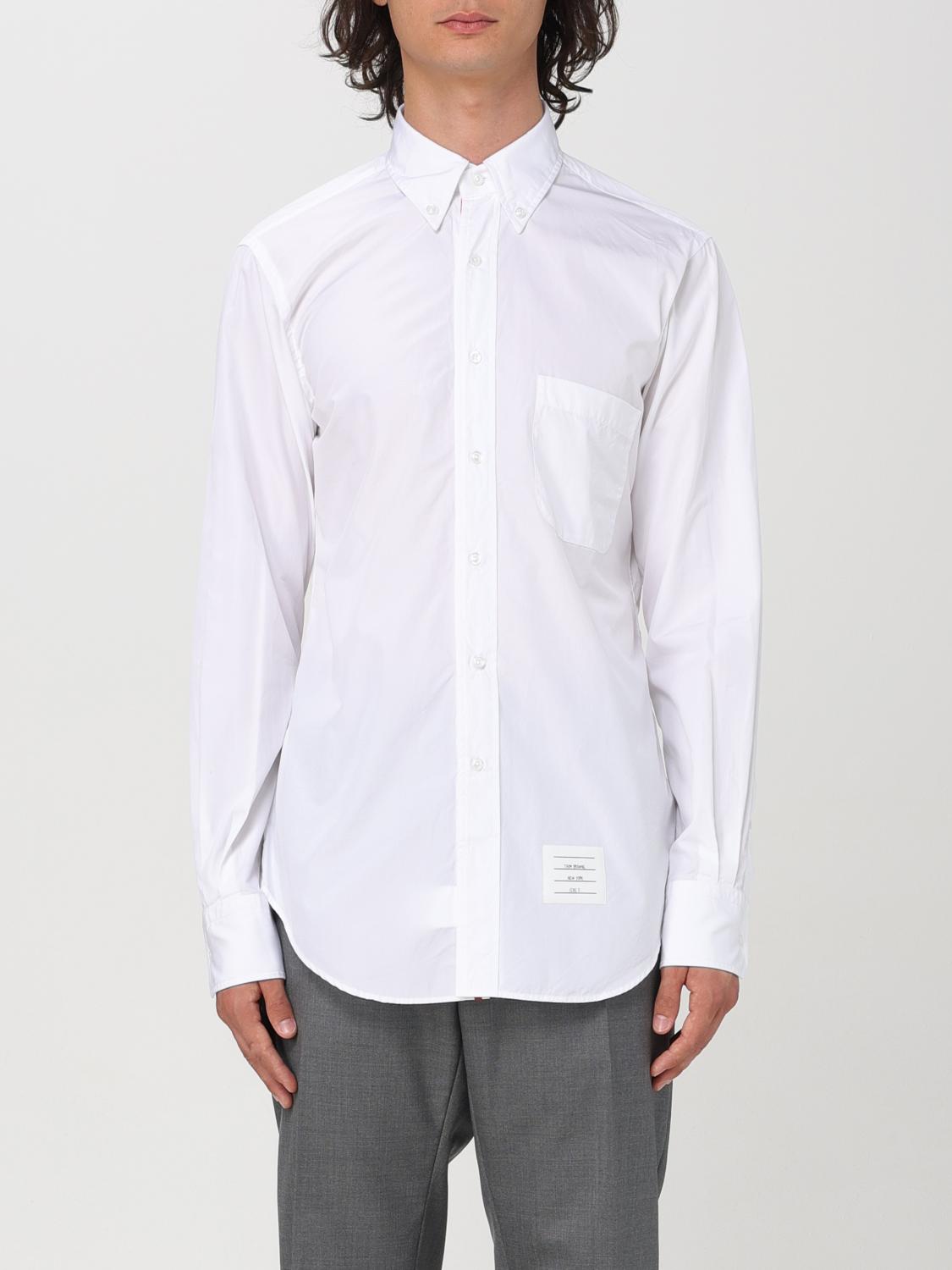 Shop Thom Browne Shirt  Men Color White In 白色