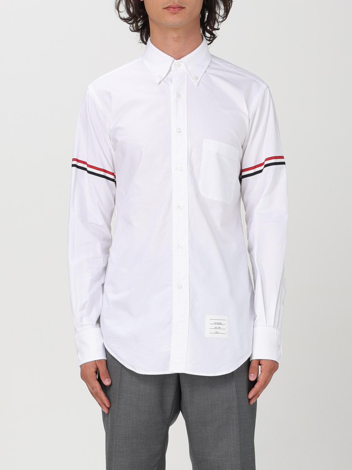 Shop Thom Browne Shirt  Men Color White In 白色