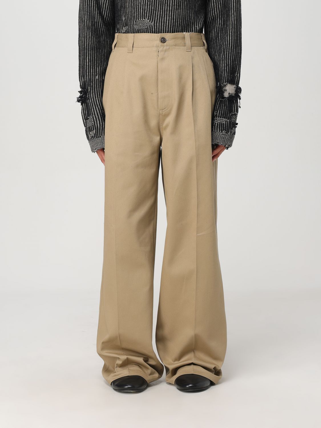 Shop Maison Margiela Pants  Men Color Beige