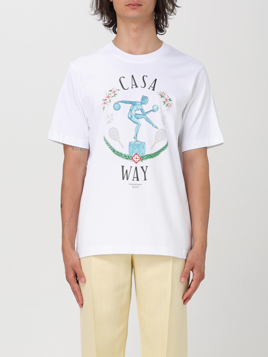 Shop Casablanca T-shirt  Men Color White