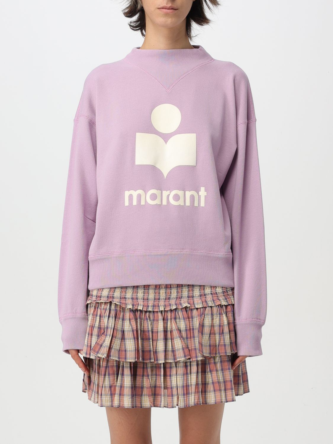 Shop Isabel Marant Étoile Sweatshirt Isabel Marant Etoile Woman Color Violet In Violett