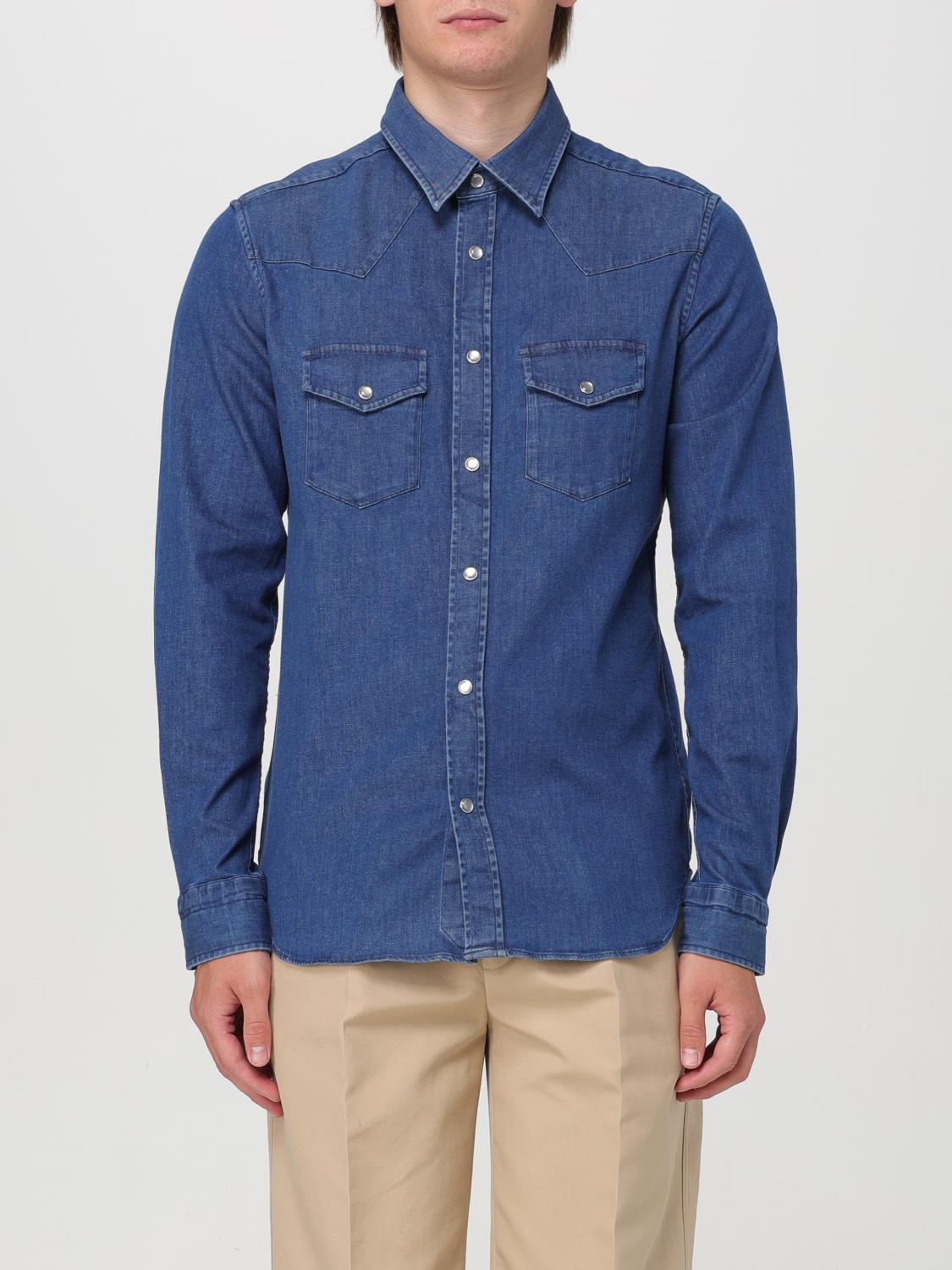 Shop Tom Ford Shirt  Men Color Blue