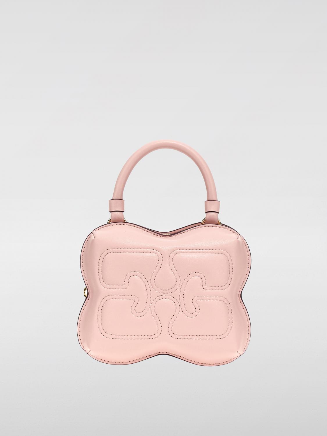 Shop Ganni Mini Bag  Woman Color Pink In 粉色