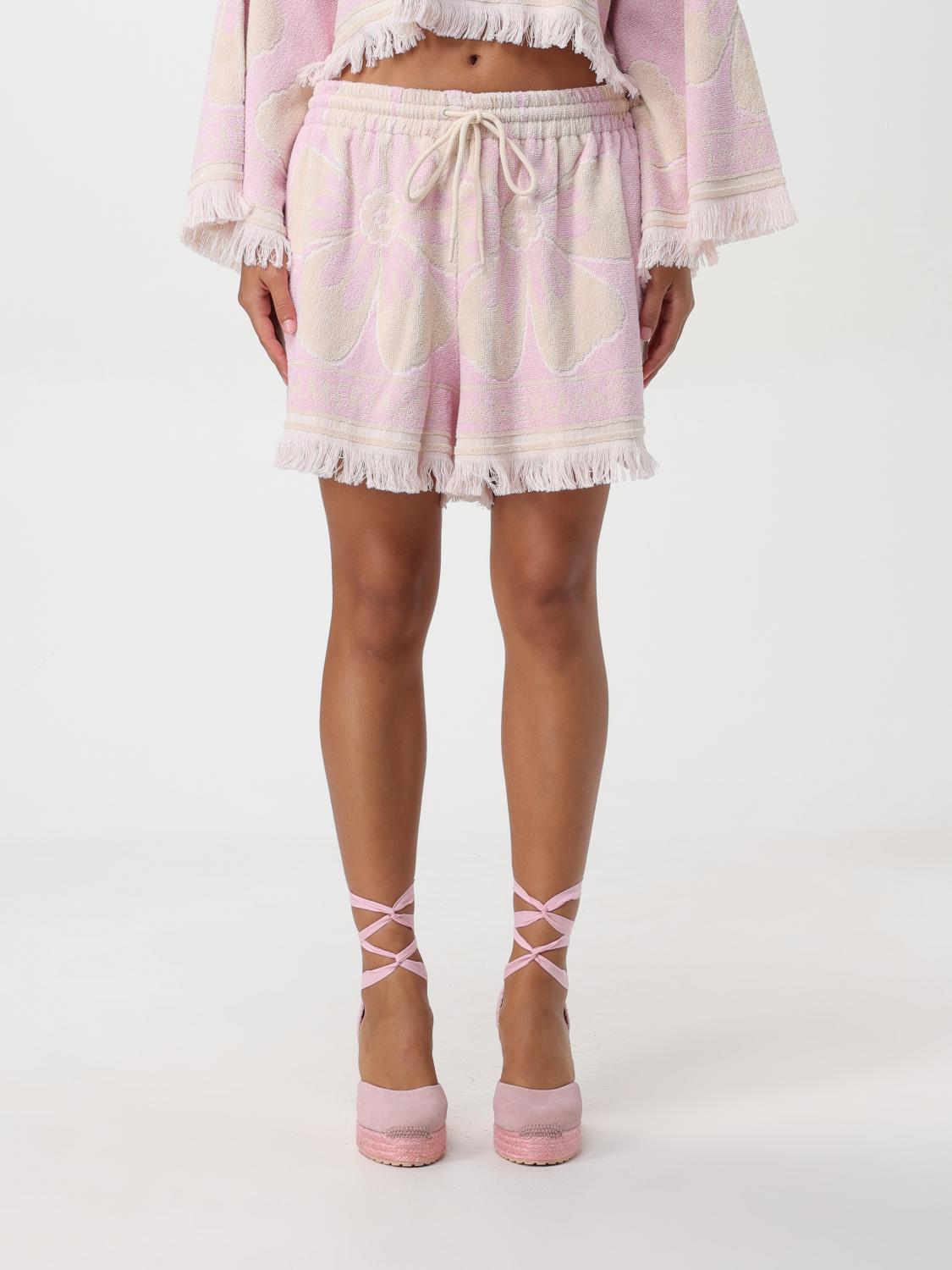 Shop Zimmermann Short  Woman Color Pink