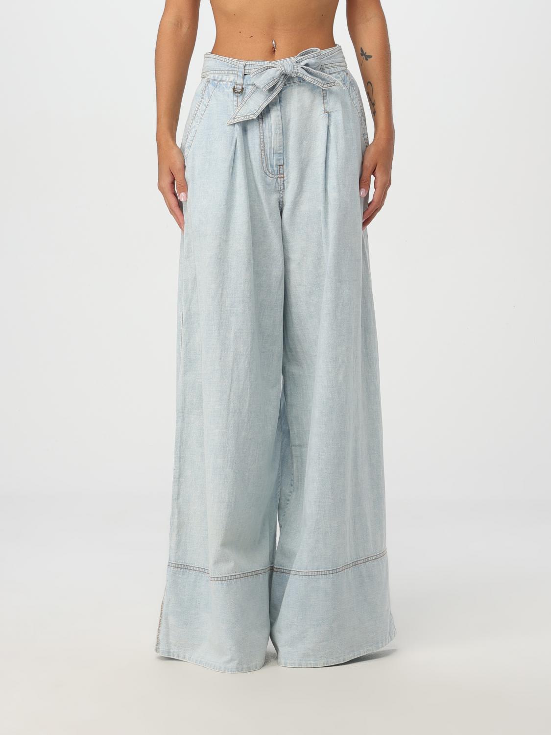 Shop Zimmermann Jeans  Woman Color Blue In Blau