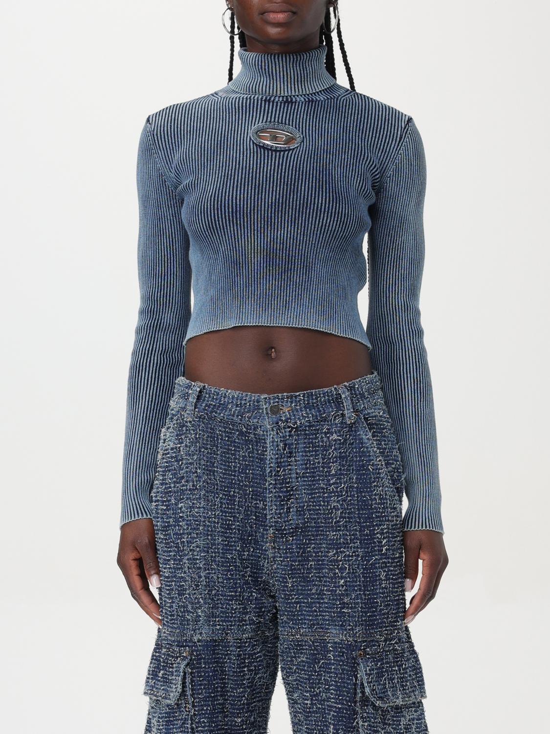 Shop Diesel Sweater  Woman Color Blue