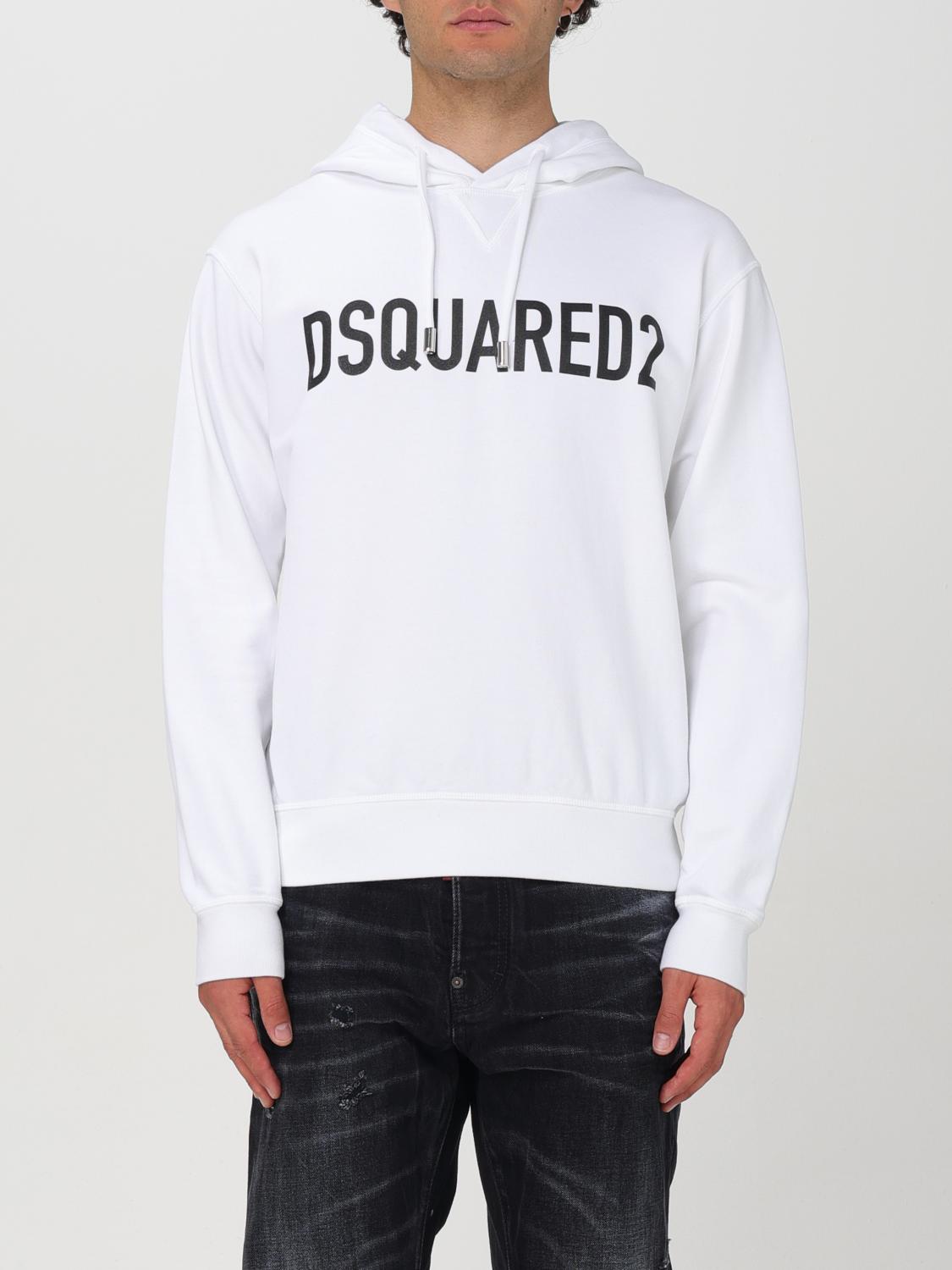 Shop Dsquared2 Sweatshirt  Men Color White