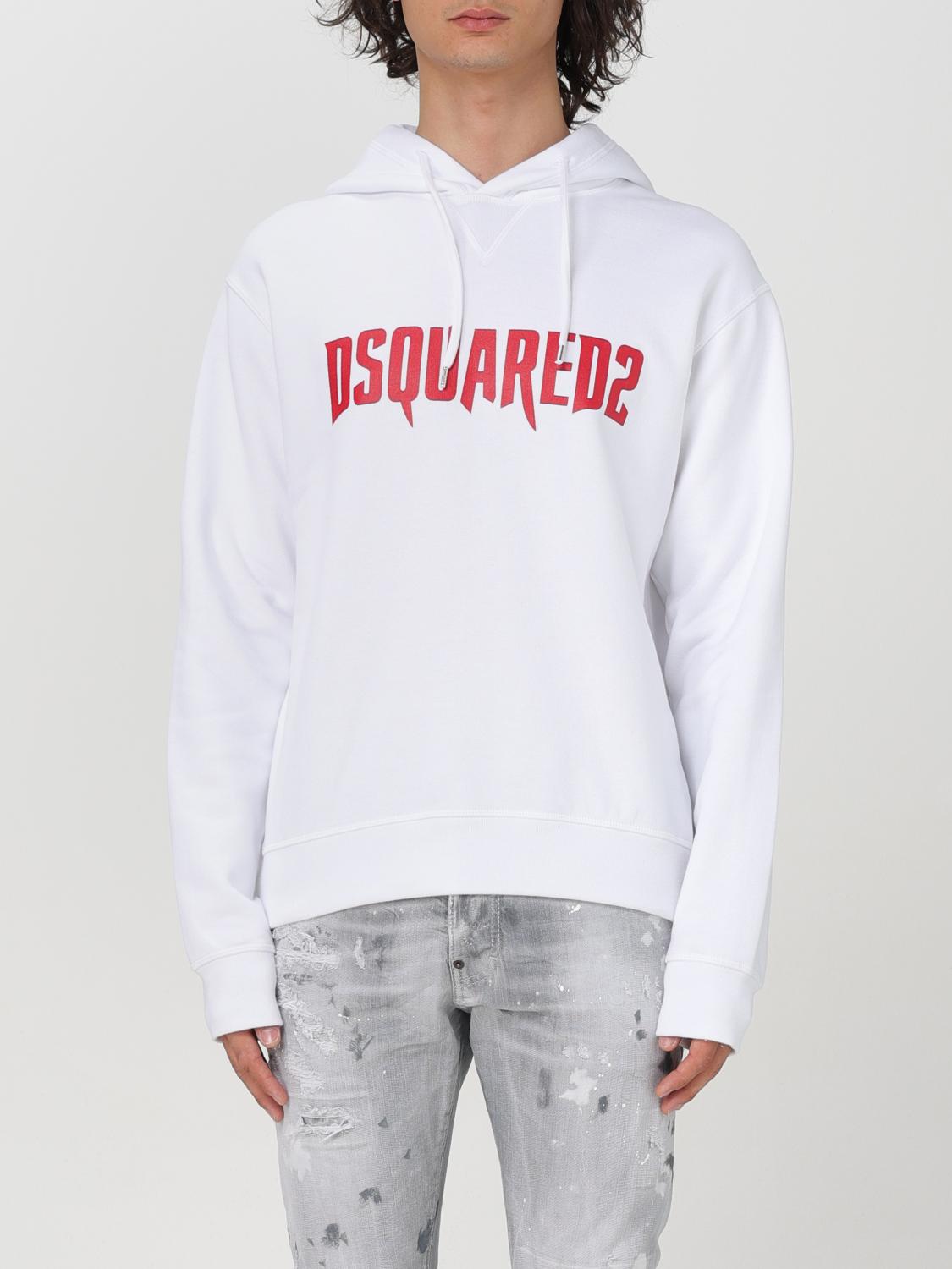 Shop Dsquared2 Sweatshirt  Men Color White