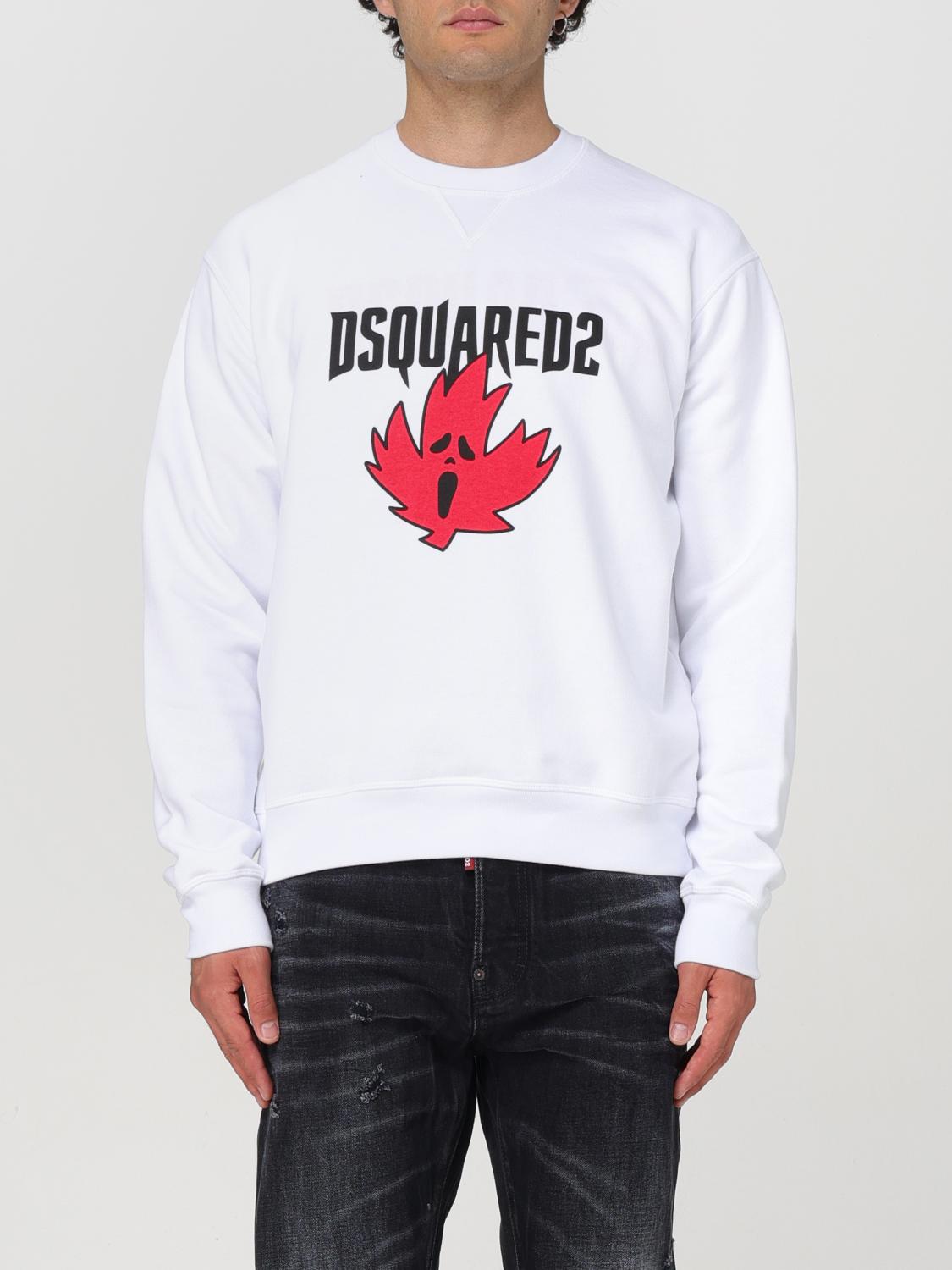 Shop Dsquared2 Sweatshirt  Men Color White