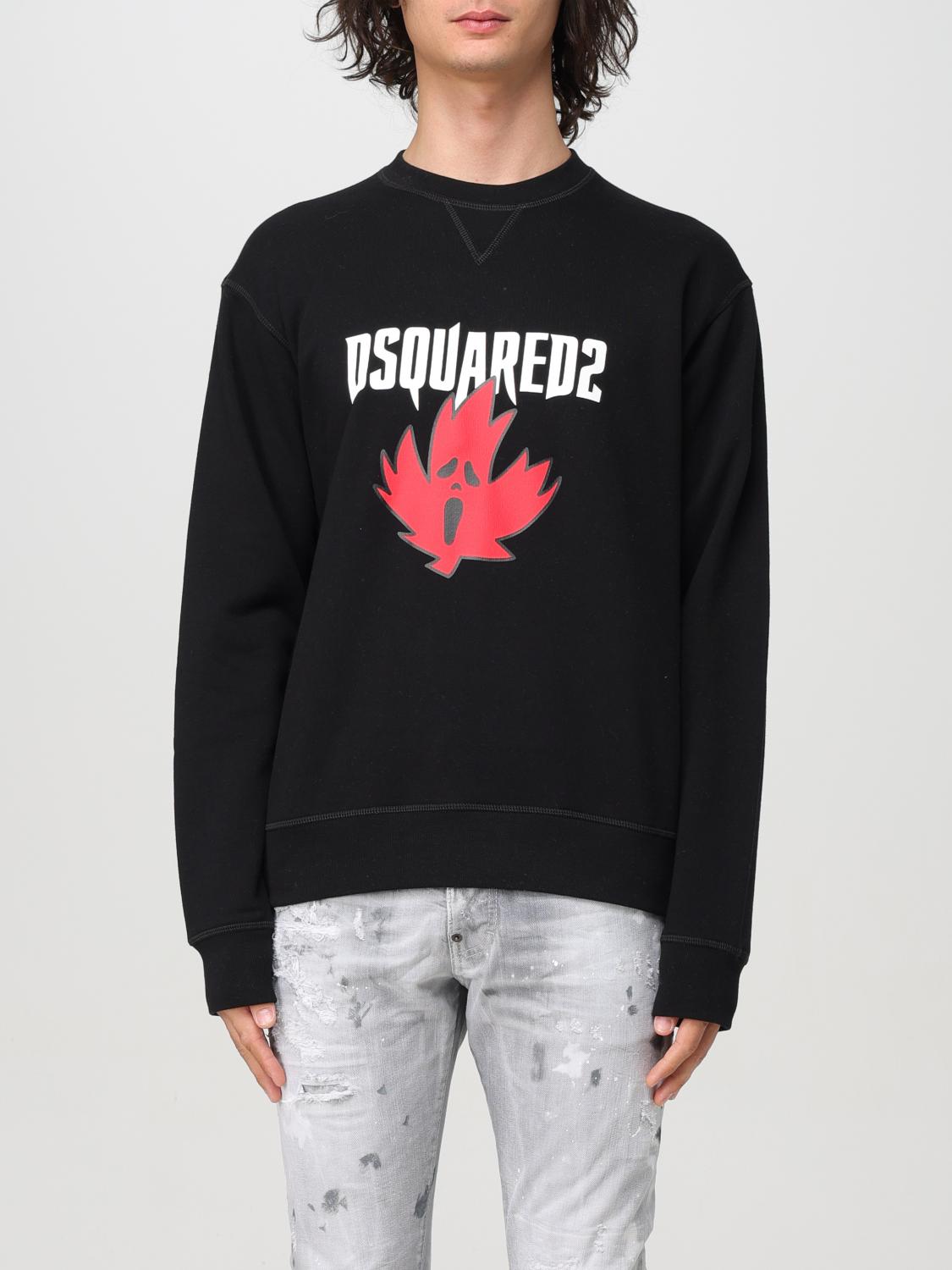 Shop Dsquared2 Sweatshirt  Men Color Black