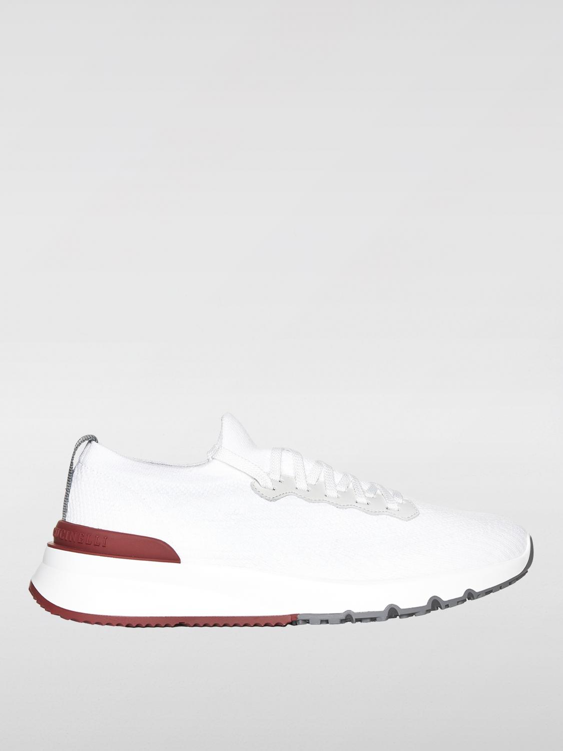 Shop Brunello Cucinelli Sneakers  Men Color White