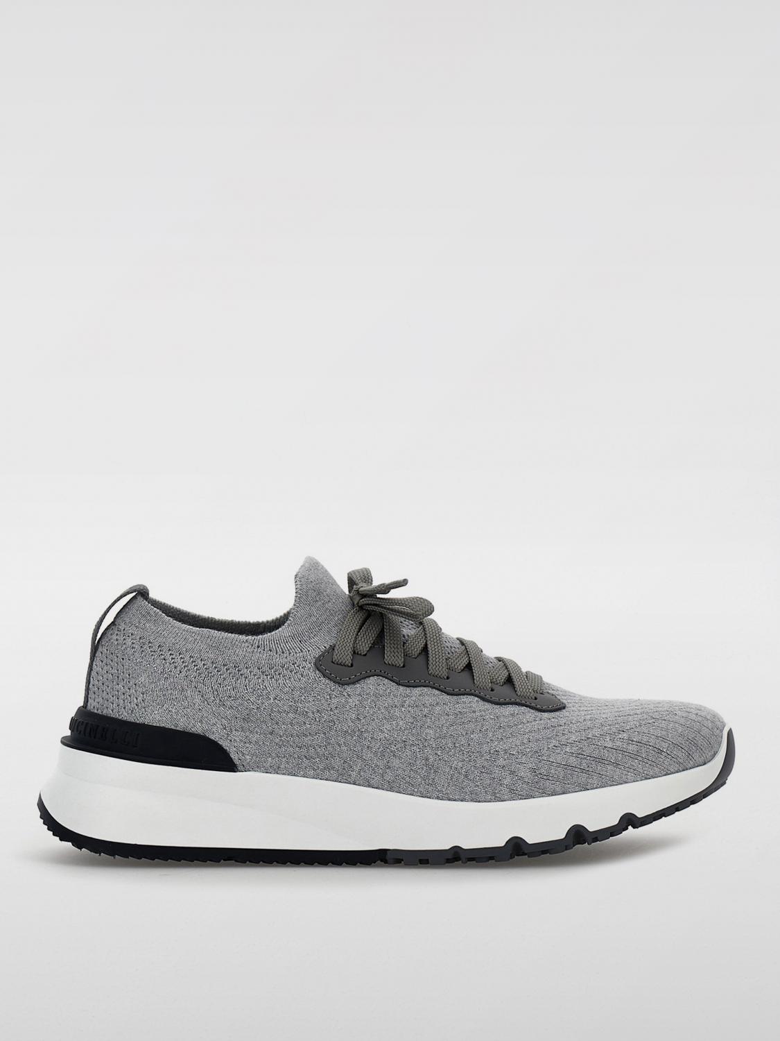 Shop Brunello Cucinelli Sneakers  Men Color Grey In 灰色