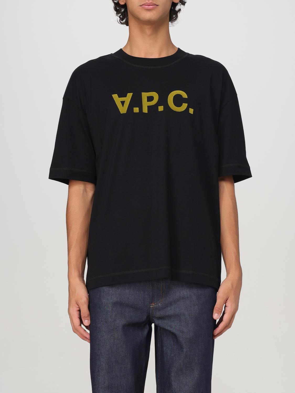 Shop Apc T-shirt A.p.c. Men Color Black In Schwarz