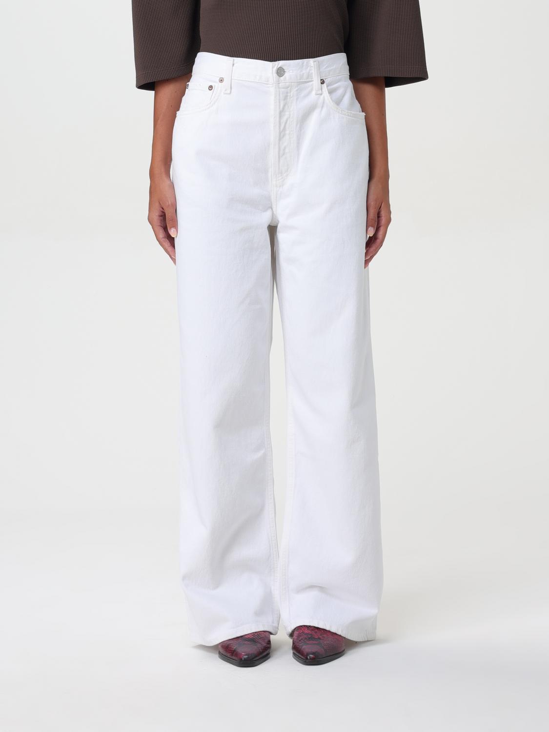 AGOLDE JEANS AGOLDE WOMAN COLOR WHITE F77268001