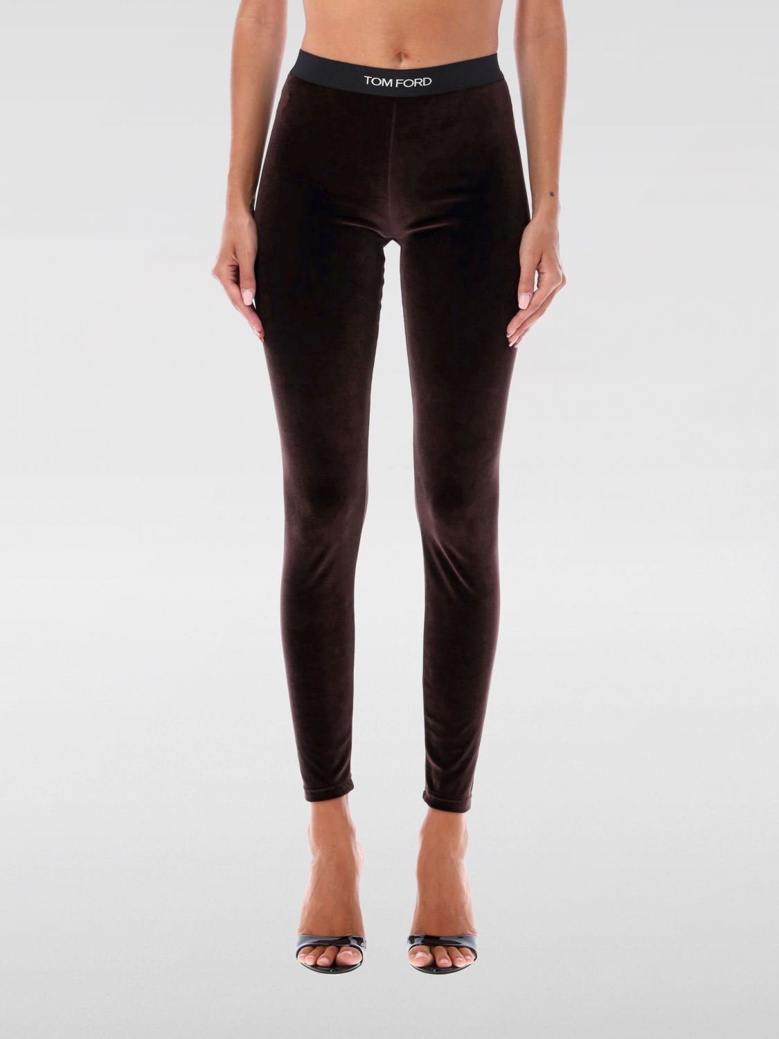 Shop Tom Ford Pants  Woman Color Brown In 棕色