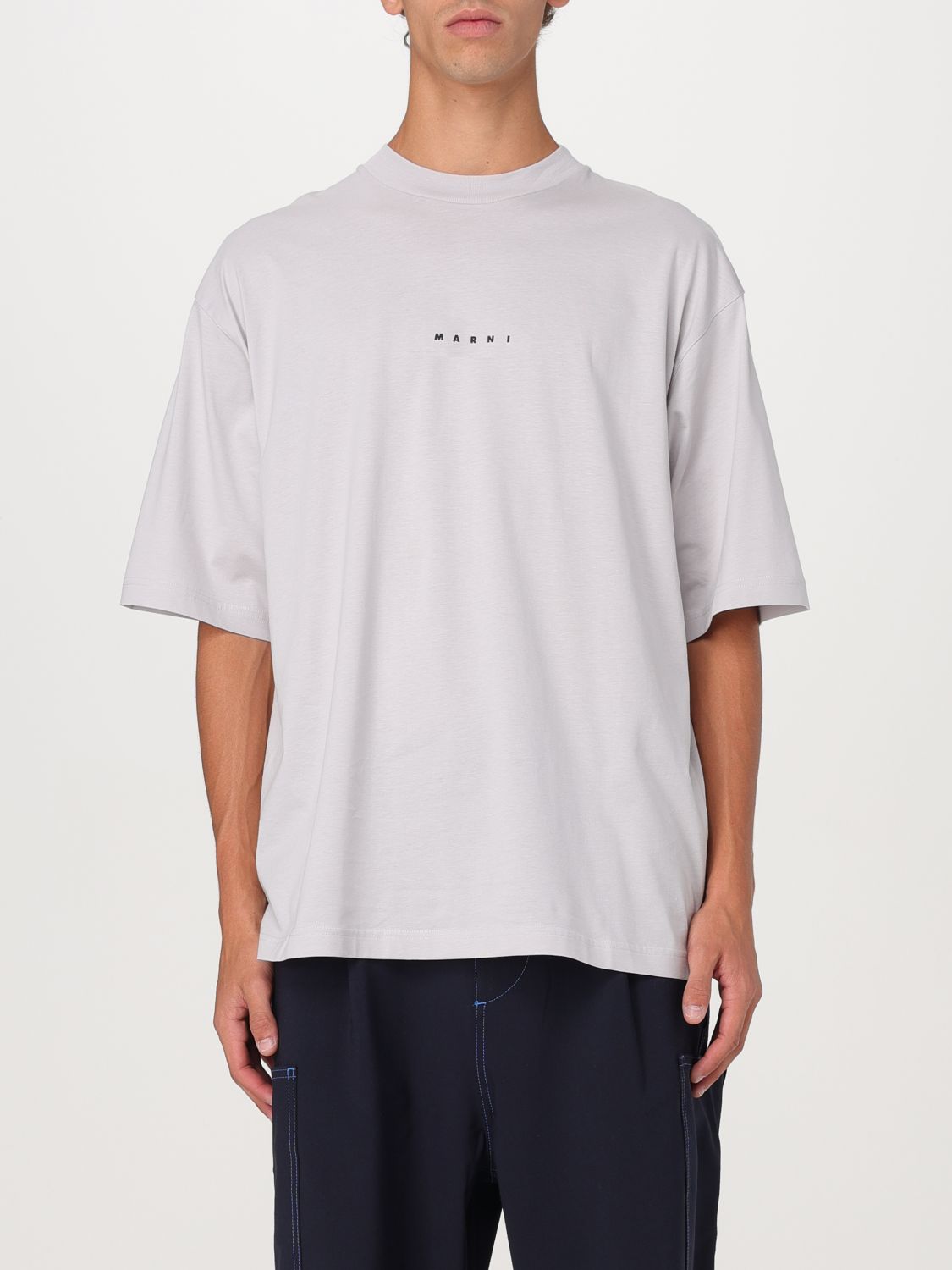 Shop Marni T-shirt  Men Color Grey In Grau