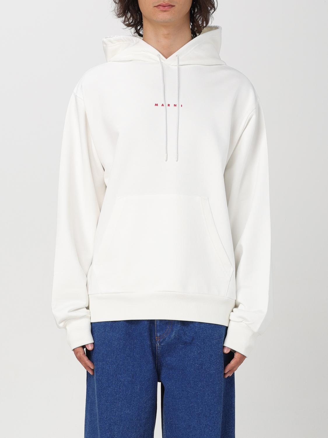 Shop Marni Sweatshirt  Men Color White