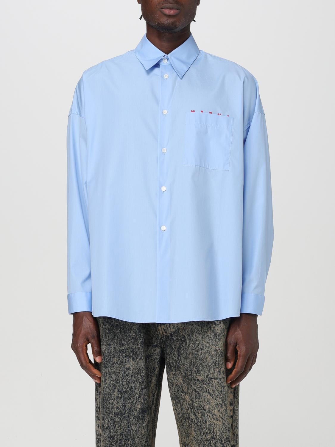 MARNI SHIRT MARNI MEN COLOR SKY BLUE F77410016