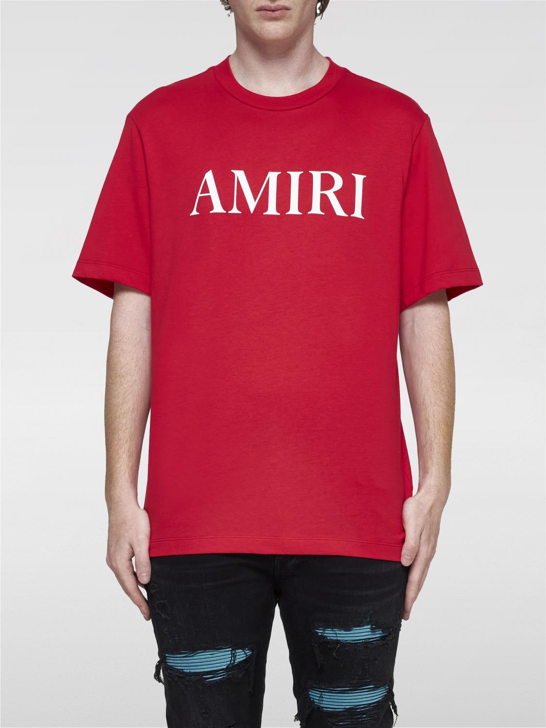 Shop Amiri T-shirt  Men Color Red In Rot