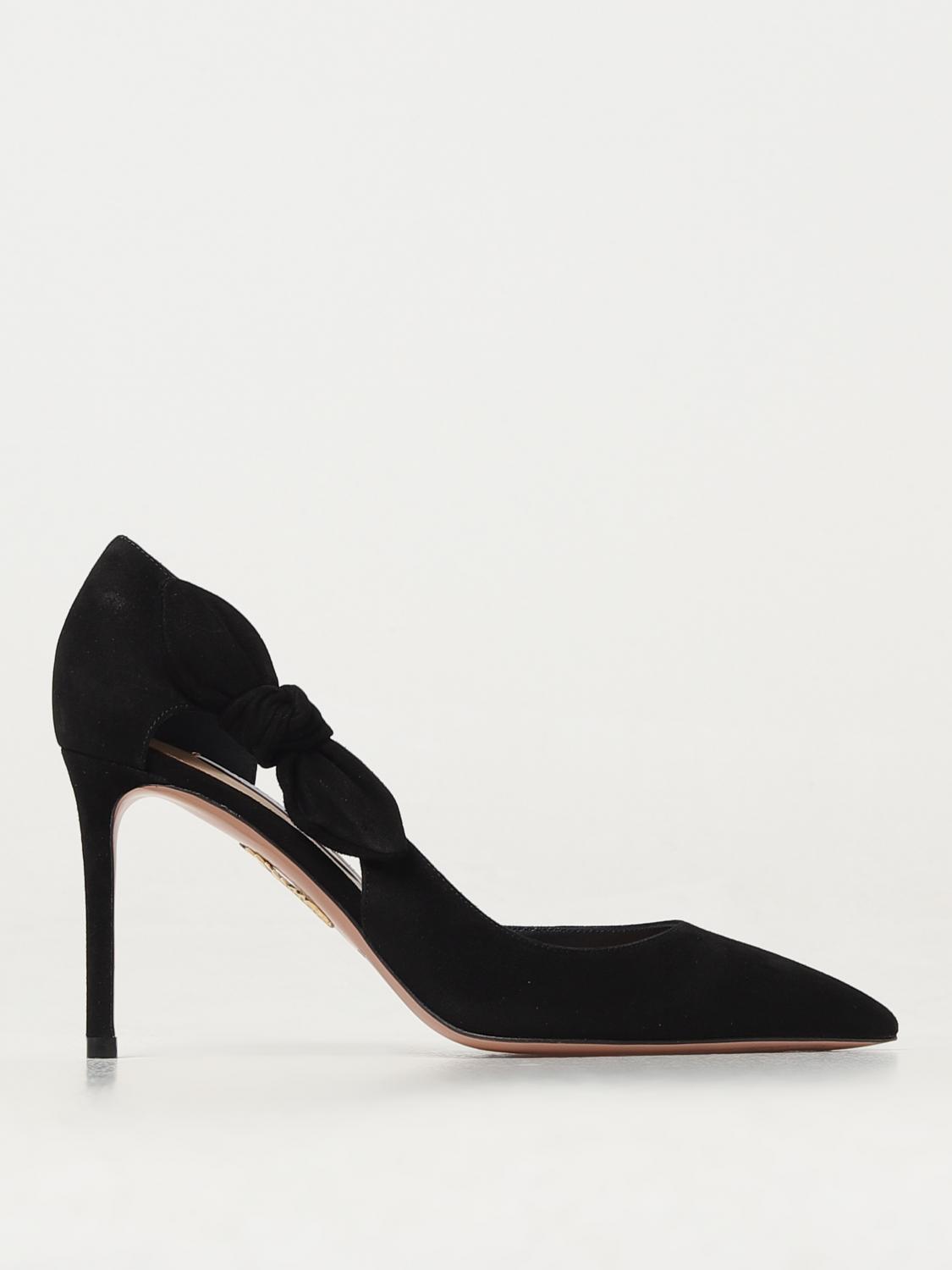 Shop Aquazzura Pumps  Woman Color Black In 黑色