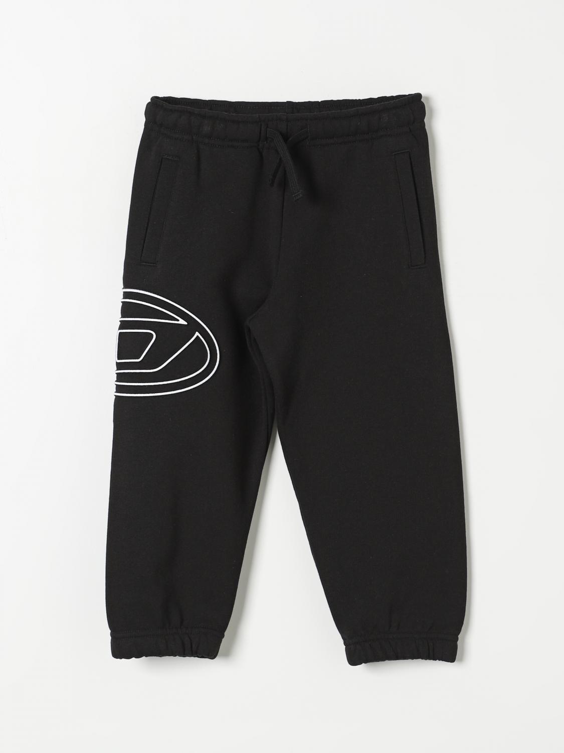 Shop Diesel Pants  Kids Color Black In Schwarz