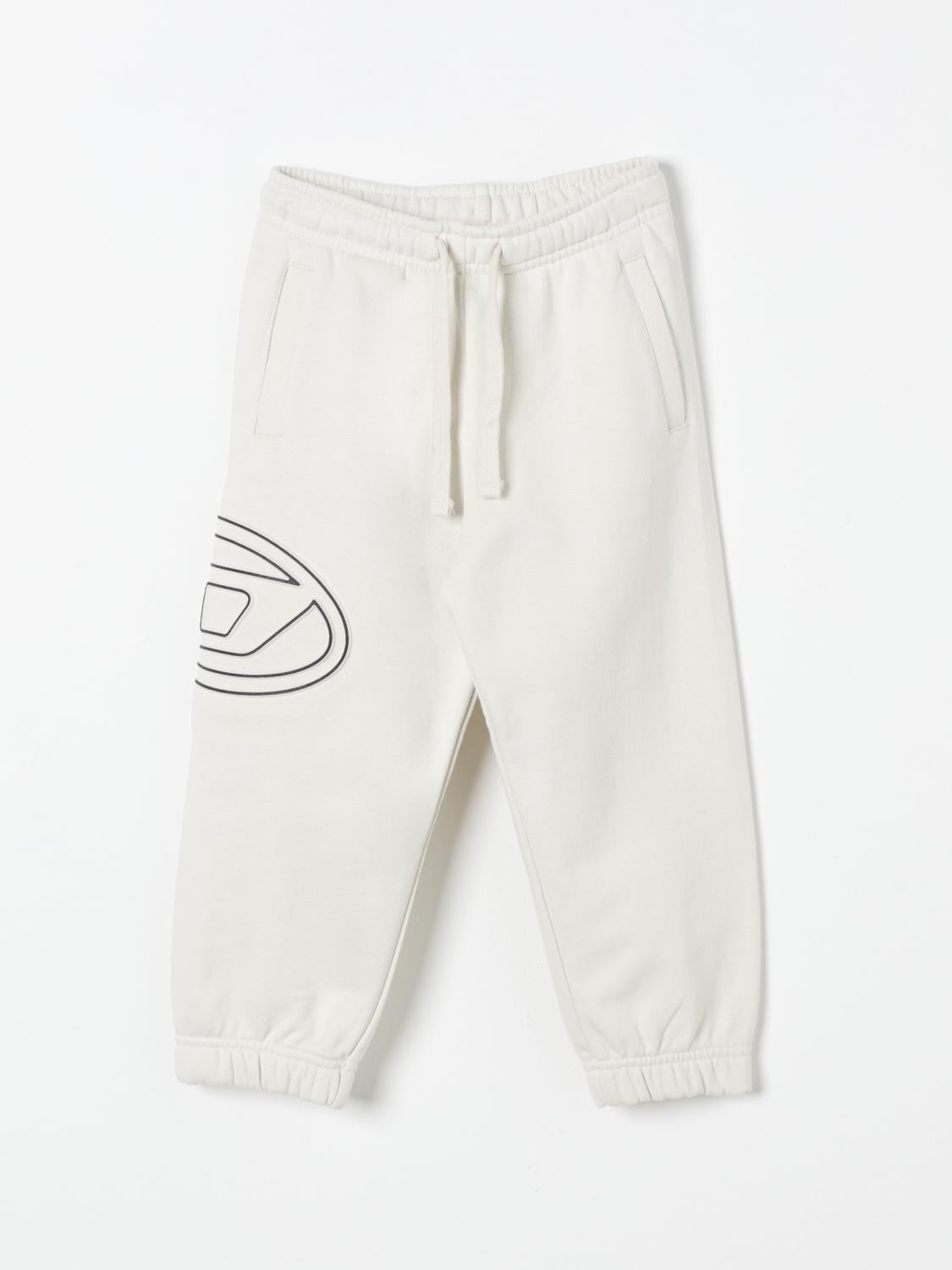 Shop Diesel Pants  Kids Color Grey In Grau