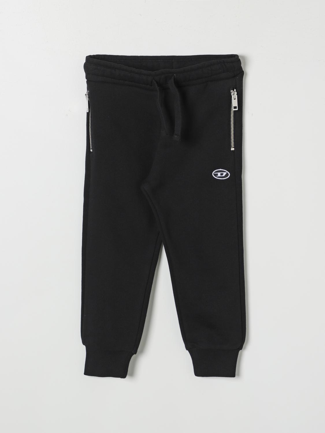 Shop Diesel Pants  Kids Color Black In Schwarz