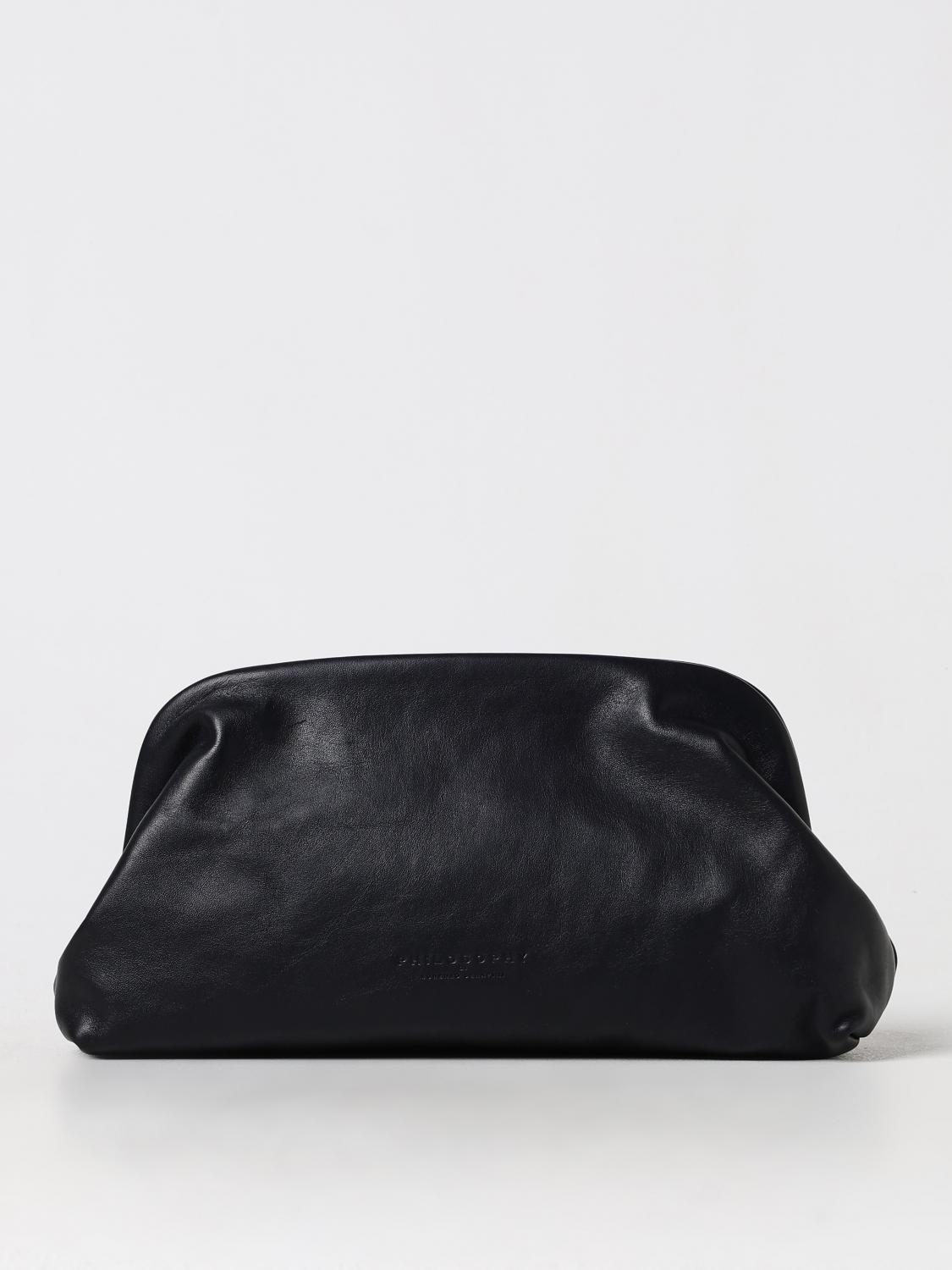 Shop Philosophy Di Lorenzo Serafini Clutch  Woman Color Black