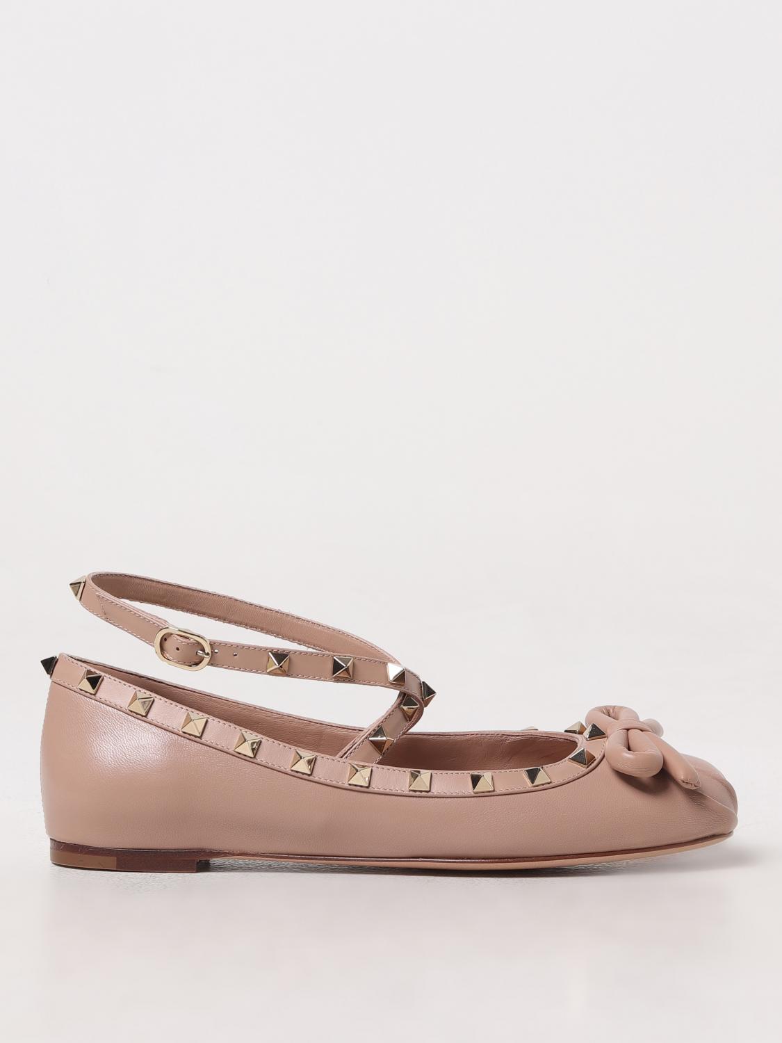 Shop Valentino Ballet Flats  Garavani Woman Color Pink