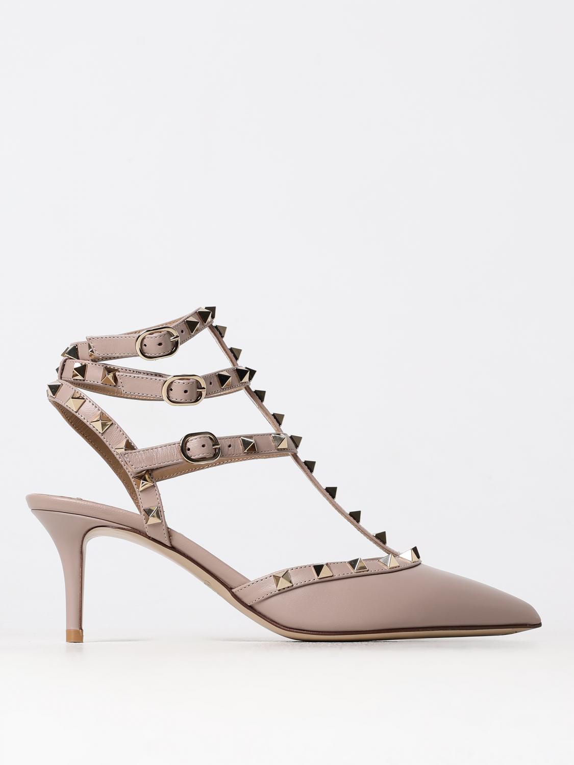 Shop Valentino High Heel Shoes  Garavani Woman Color Dust