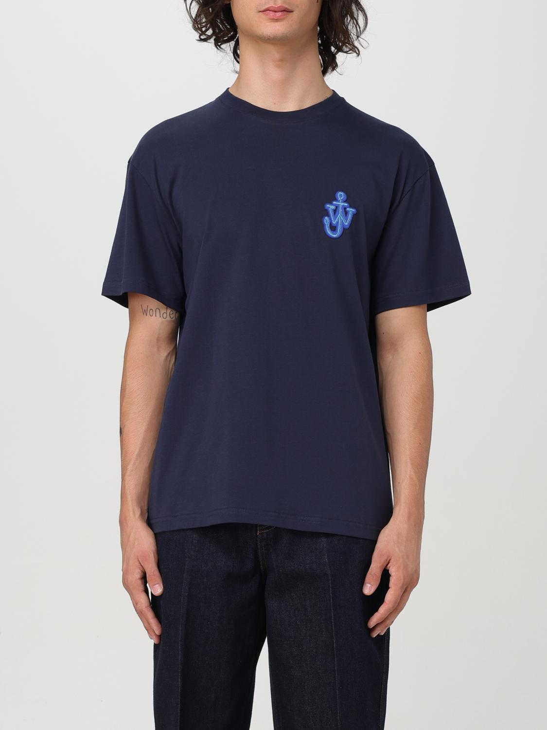 Shop Jw Anderson T-shirt  Men Color Blue