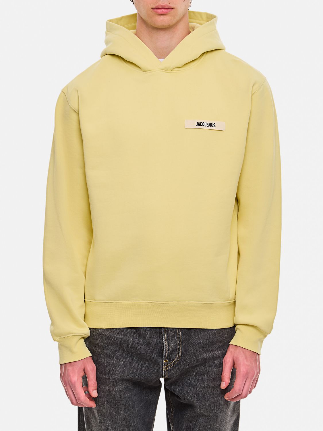 Shop Jacquemus Sweatshirt  Men Color Yellow In Gelb