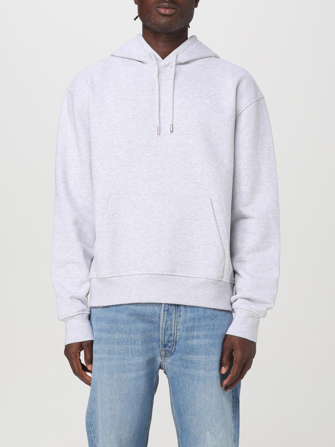 Shop Jacquemus Sweatshirt  Men Color Grey